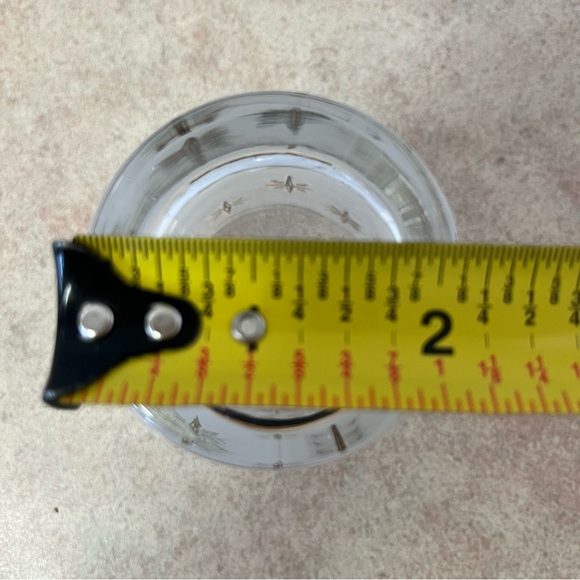 Vintage MCM Dominion Atomic Starburst Frosted Tumbler Glasses Set of 4 - Picture 10 of 10